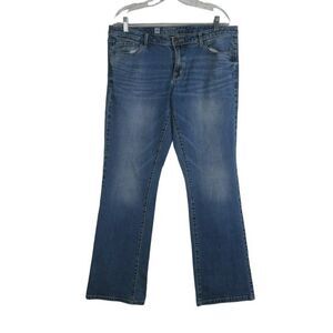 Mossimo Modern Bootcut Women's Size 14 Medium Wash Blue Denim Stretch 36X32